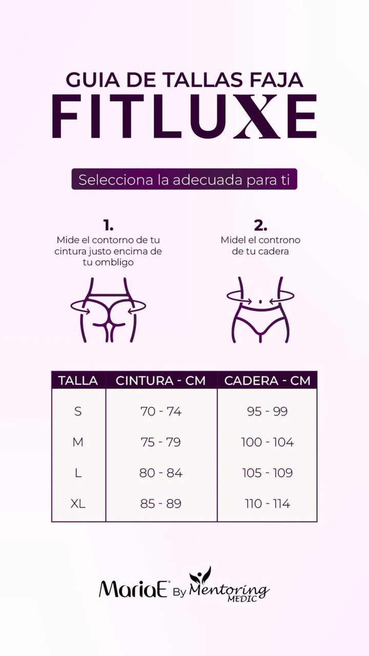 FAJA POST QUIRURGICA REGULABLE MAXIMA COMPRESION REALZA GLUTEOS RELOJ DE ARENA MARIA E 019 -FITLUXE