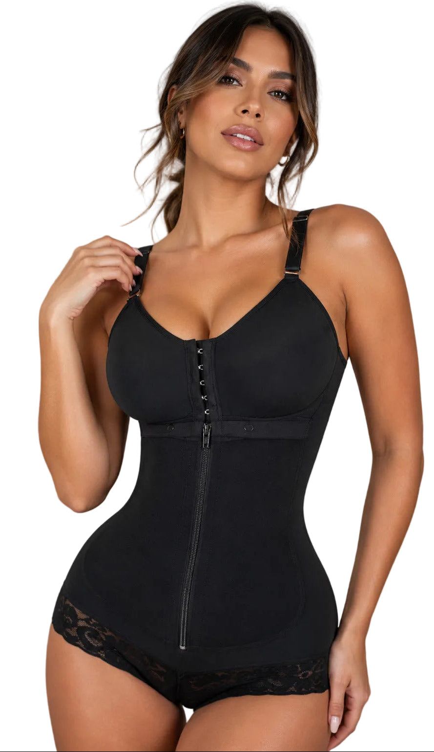 FAJA BODY CON SUJETADOR Y CREMALLERA MOLDEADORA COMPRESION EN ABDOMEN MAXICOLY