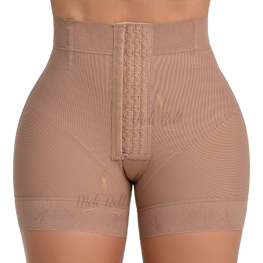 FAJA SHORT COLOMBIANO MELI BELT INVISIBLE CON BROCHES REGULABLES CONTROL DE ABDOMEN BAJO Y LEVANTA GLUTEOS NO SE NOTA BAJO LA ROPA