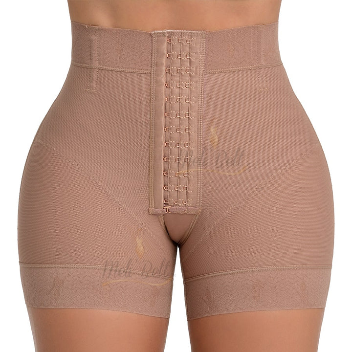 FAJA SHORT COLOMBIANO MELI BELT INVISIBLE CON BROCHES REGULABLES CONTROL DE ABDOMEN BAJO Y LEVANTA GLUTEOS NO SE NOTA BAJO LA ROPA