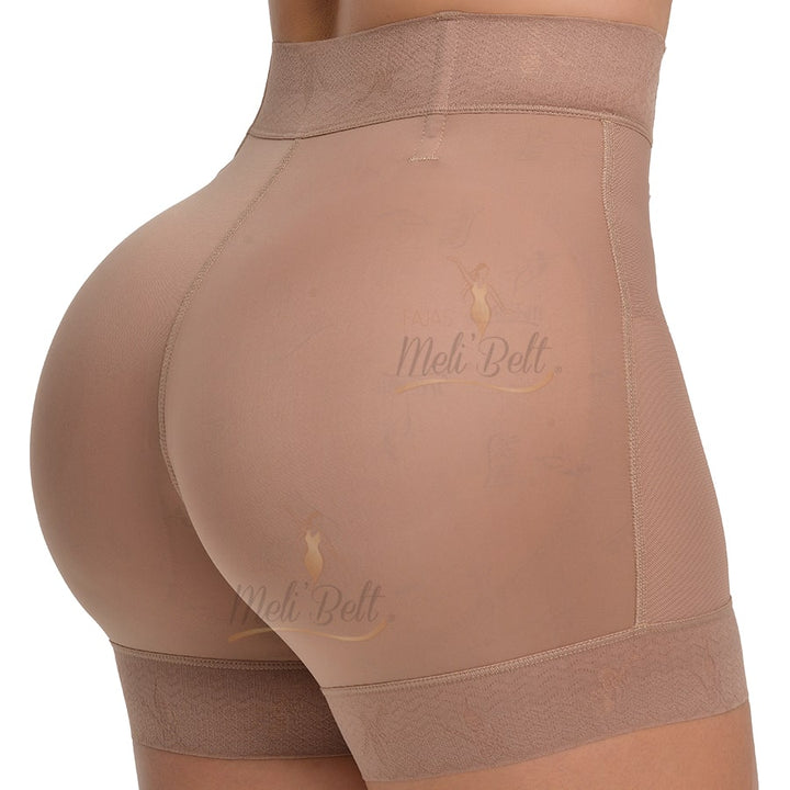 FAJA SHORT COLOMBIANO MELI BELT INVISIBLE CON BROCHES REGULABLES CONTROL DE ABDOMEN BAJO Y LEVANTA GLUTEOS NO SE NOTA BAJO LA ROPA