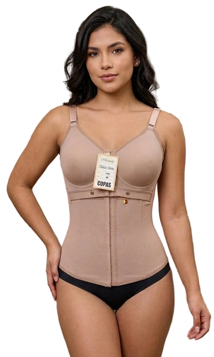 FAJA CHALECO CON COPAS MAXICOLY MOLDEO TOTAL CONTROL DE ABDOMEN 1060