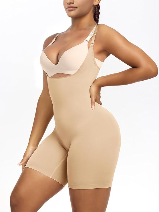BEIGE PITBULL LIPOSCULPTURE GIRDLE ADJUSTABLE COLOMBIAN JOINT FAT BURNING
