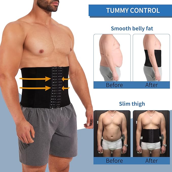 LATEX WAIST BINDER FOR MEN COMPRESSION WAISTBAND