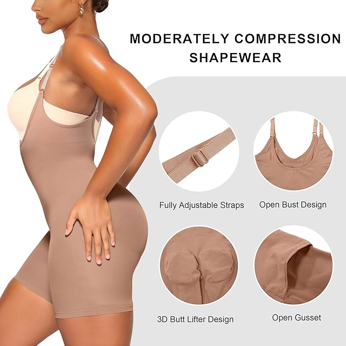 BEIGE PITBULL LIPOSCULPTURE GIRDLE ADJUSTABLE COLOMBIAN JOINT FAT BURNING