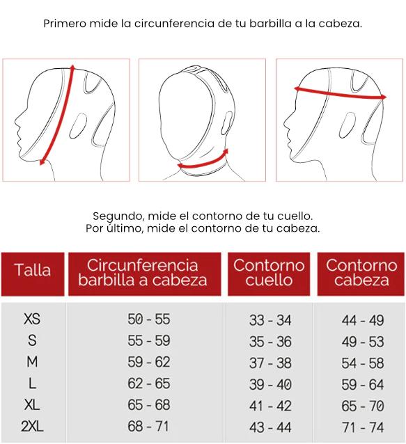 FAJA PRIMERA ETAPA MENTONERA POSTQUIRURGICA BICHECTOMIA LIPOPAPADA MENTOPLASTIA MARIA E