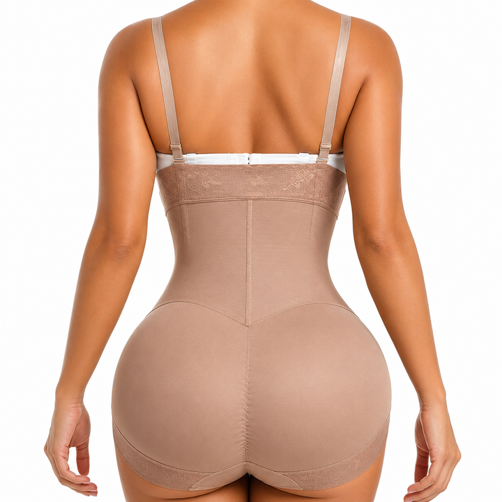 FAJA BODY STRAPLE ENCAJE SILICONADO POSTQUIRURGICA POST PARTO USO DIARIO MELI BELT