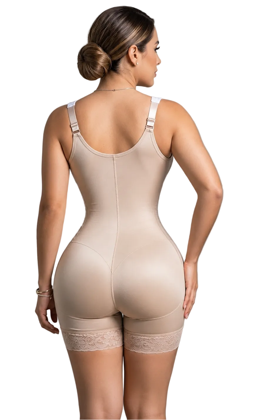 FAJA COLOMBIANA PITBULL SATIN SCULP ALTA COMPRESION CONTROL DE ABDOMEN REALCE DE GLUTEOS