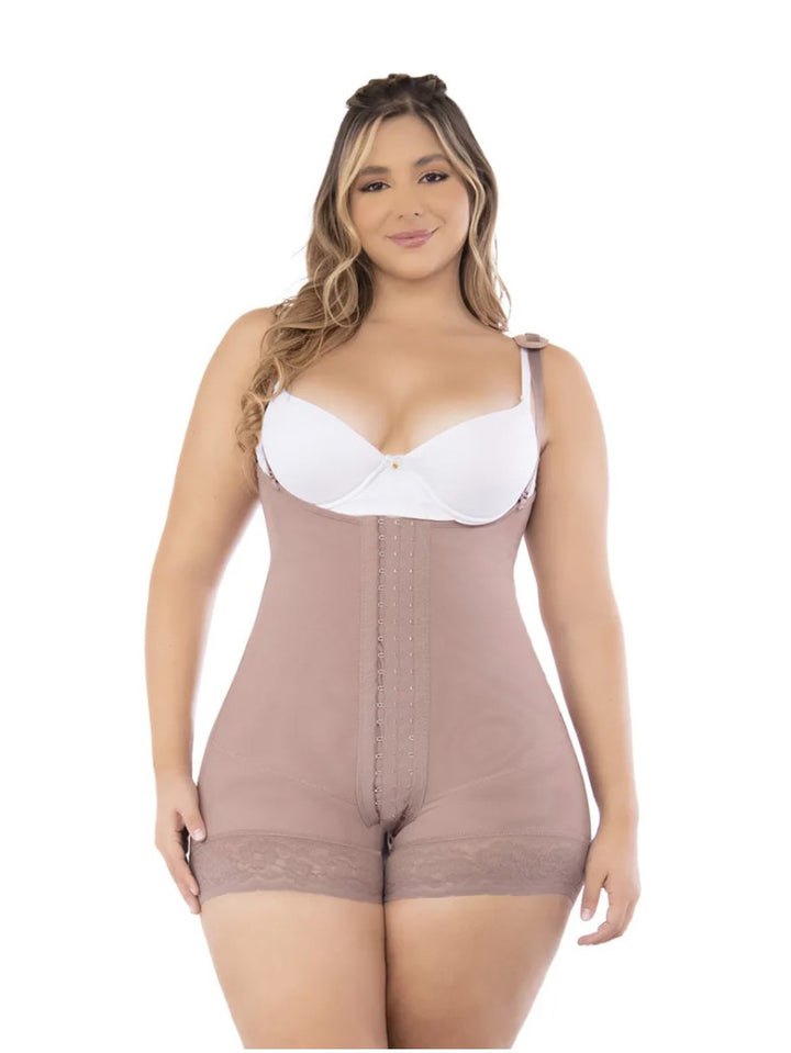 Colombian Hip Girdle with Thin Straps and No Bra, Medium Back, Butt Lifter
