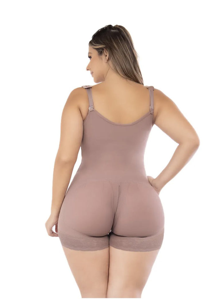 Colombian Hip Girdle with Thin Straps and No Bra, Medium Back, Butt Lifter