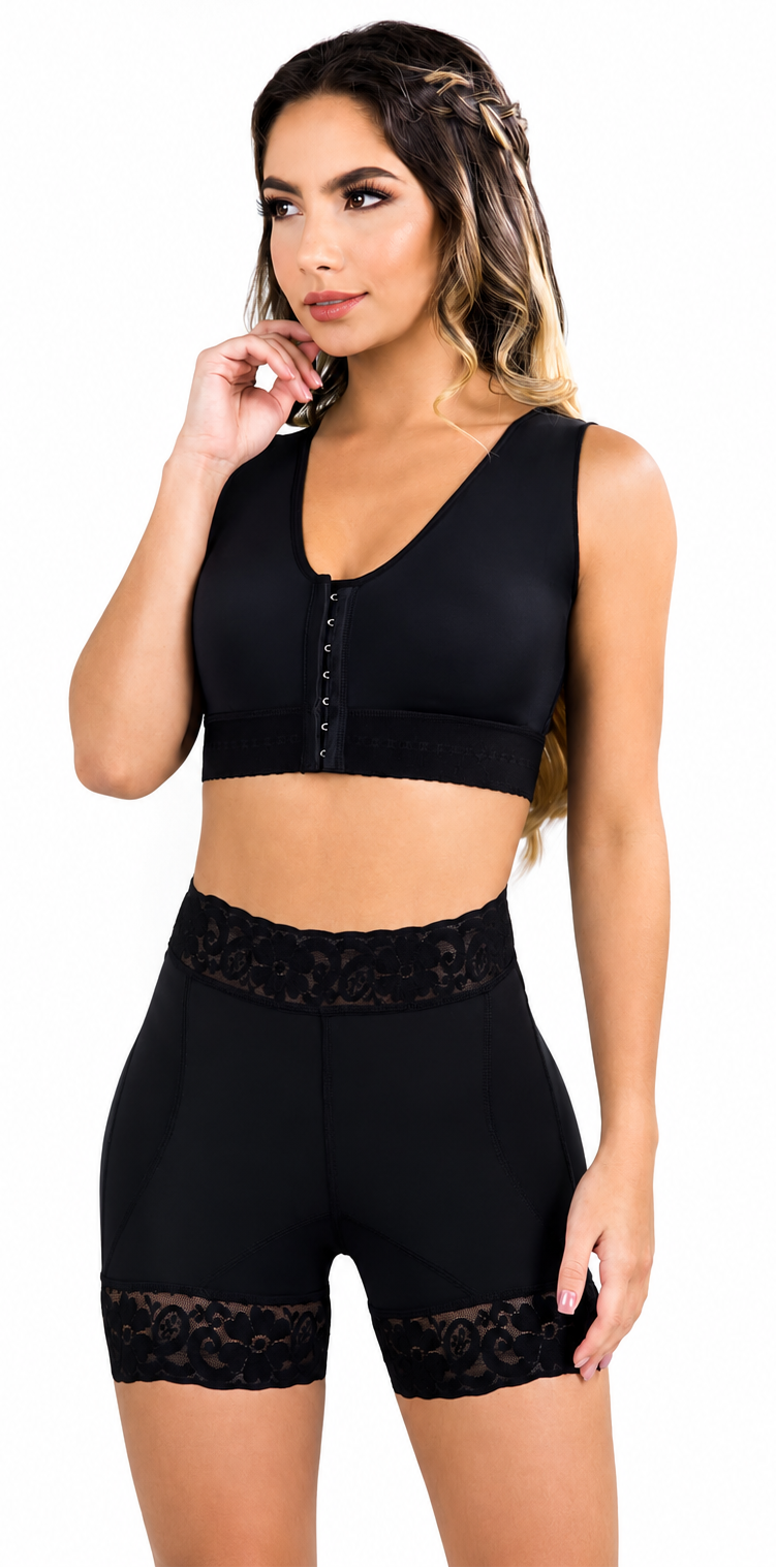 SHORT LEVANTAGLUTEOS MAXICOLY FAJA MOLDEADORA CONTROL DE ABDOMEN CINTURA PARA MUJER