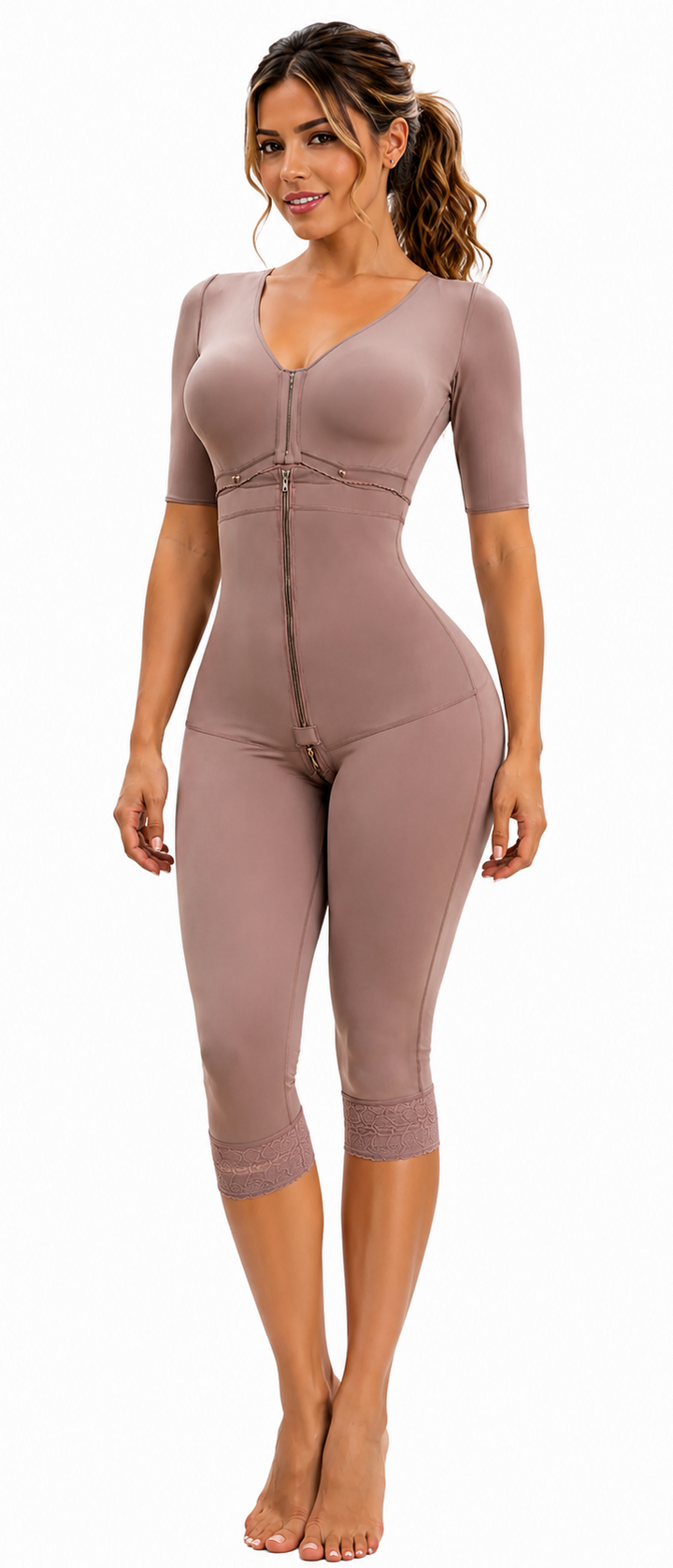 FAJA COLOMBIANA DE ALTA COMPRESION MANGAS MAXICOLY RECUPERACION POSTQUIRURGICA