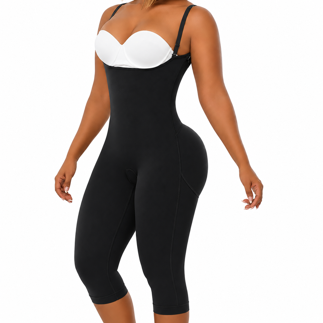 FAJA MELIBELT ETAPA 1 HASTA LA RODILLA SIN COSTURAS CON TIRANTES AJUSTABLES