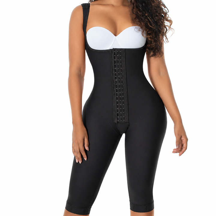 FAJA MELIBELT ETAPA 1 HASTA LA RODILLA SIN COSTURAS CON TIRANTES AJUSTABLES