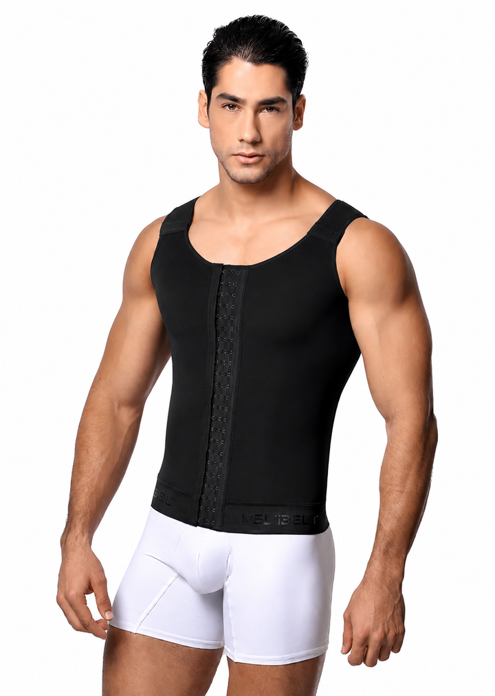 FAJA CHALECO PARA HOMBRE CON BROCHES  AJUSTABLES POSTQUIRURGICA CORRECTOR POSTURA MELI BELT