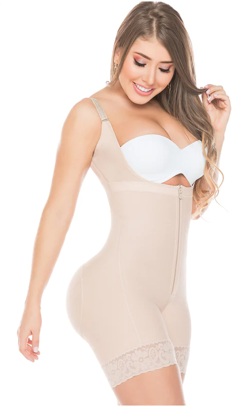 COLOMBIAN REDUCING GIRDLE SALOME BEIGE ONE POST PARTUM BUTT LIFT FOR WOMEN
