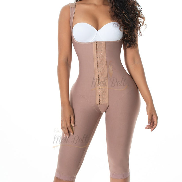 FAJA MELIBELT ETAPA 1 HASTA LA RODILLA SIN COSTURAS CON TIRANTES AJUSTABLES