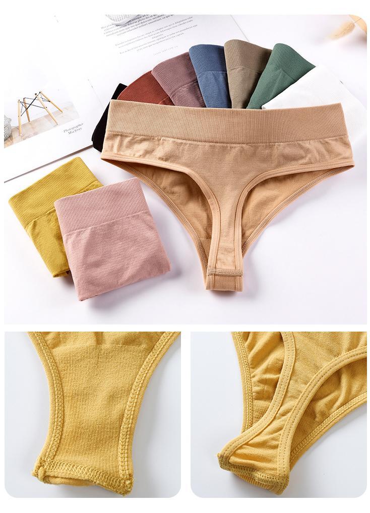 SEAMLESS BRALETTE AND THONG PANTY UNDERWEAR SET AVAILABLE IN VARIOUS COLORS