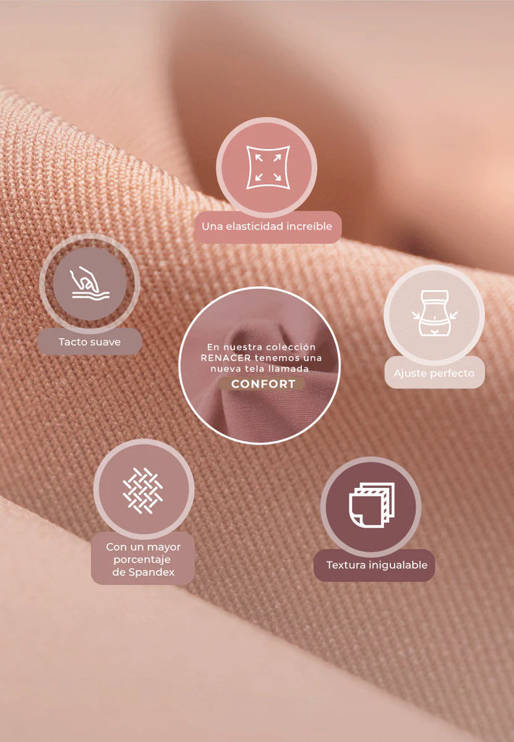 FAJA SHORT MOLDEADOR TALLE ALTO REALZA GLUTEOS ABERTURA PERINEAL MARIA E POST QUIRURGICO USO DIARIO