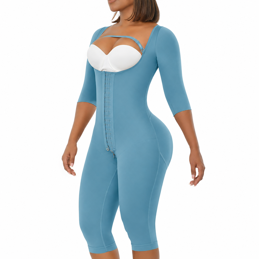 FAJA TIPO CAPRI MELIBELT CON MANGAS COMPRESION MEDIA CREMALLERA PERINEAL ETAPA 1