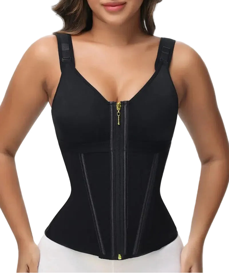 Faja Reloj de Arena Doble Compresión Efecto Cintura de Avispa sujetador integrado