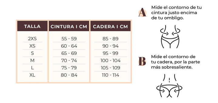 Faja Short de Control con Cola Invisible y Cintura Semi Reloj de Arena