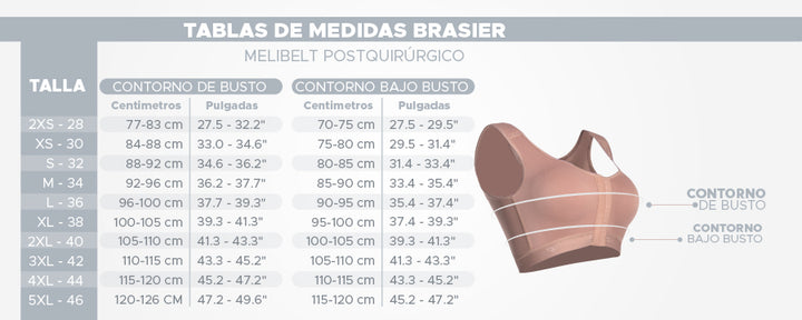 BRASIER POST QUIRURGICO PRIMERA ETAPA MELI BELT