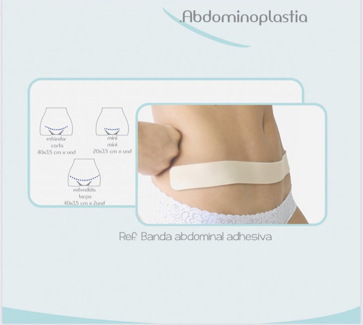 ADHESIVE ABDOMINOPLASTY BAND FOR POST-OPERATIVE SCARS FAJATE
