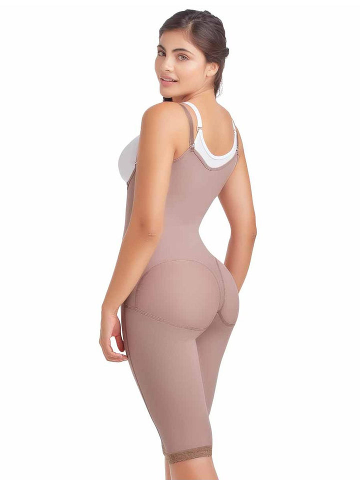 HIGH BACK GIRDLE WITH SIDE CLOSURE, STRAPS AND GLUTE ENHANCEMENT