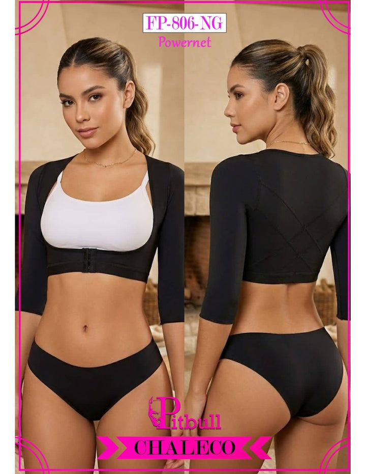 BEIGE PITBULL LIPOSCULPTURE GIRDLE ADJUSTABLE COLOMBIAN JOINT FAT BURNING