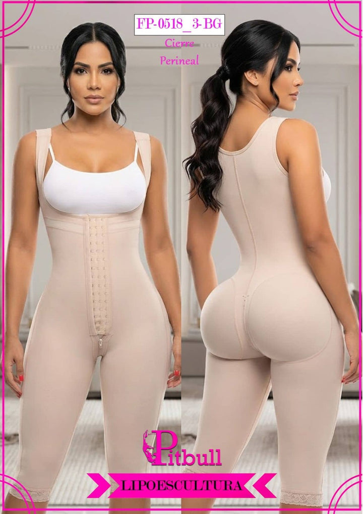 LIQUIDACION FAJA LIPOESCULTURA COLOMBIANA HASTA RODILLA PITBULL. FAJA MOLDEADORA DE ALTA COMPRESIÓN CON EFECTO LEVANTA COLA