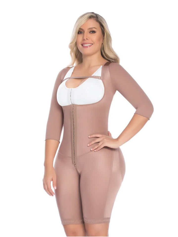 FULL BRALESS GIRLFRIENDLY BUTTOCK ENHANCING GIRDLE WITH PERIANAL ZIPPER