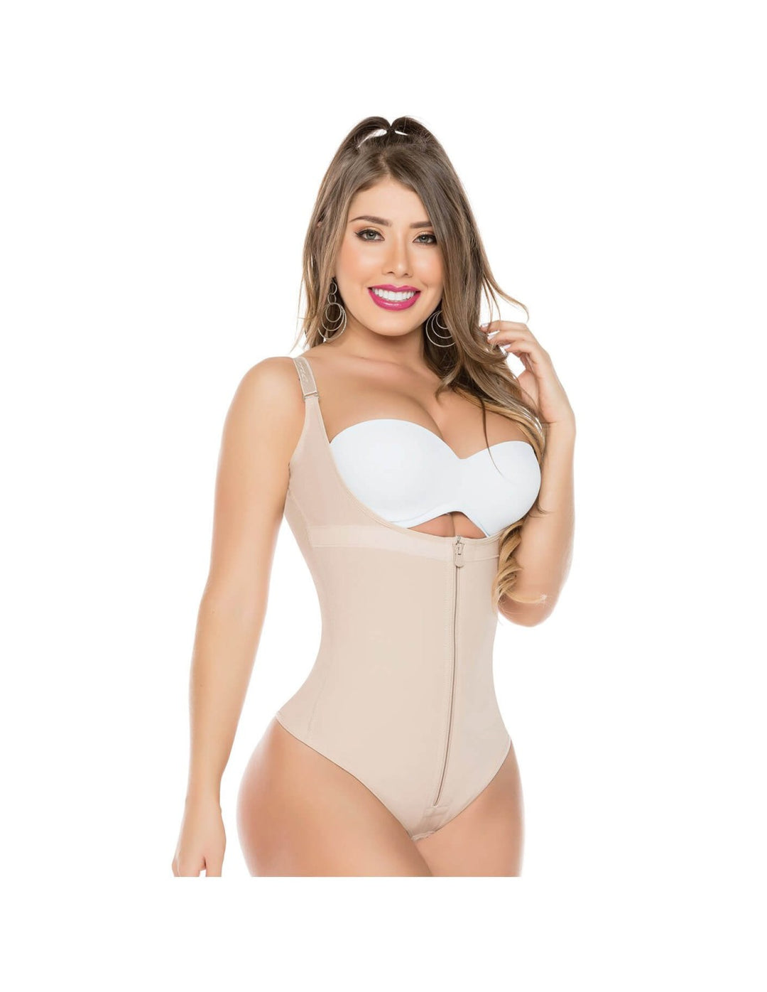 SALOMÉ BODY SHAPER BRAZILIAN THONG REMOVABLE STRAPS 0351