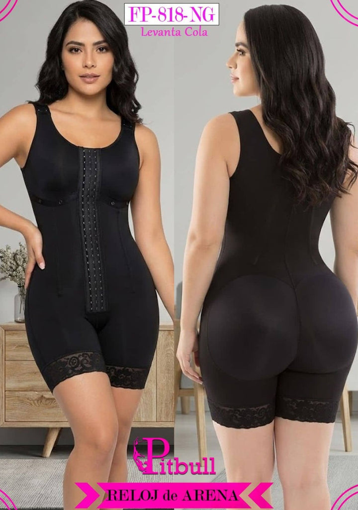 BEIGE PITBULL LIPOSCULPTURE GIRDLE ADJUSTABLE COLOMBIAN JOINT FAT BURNING