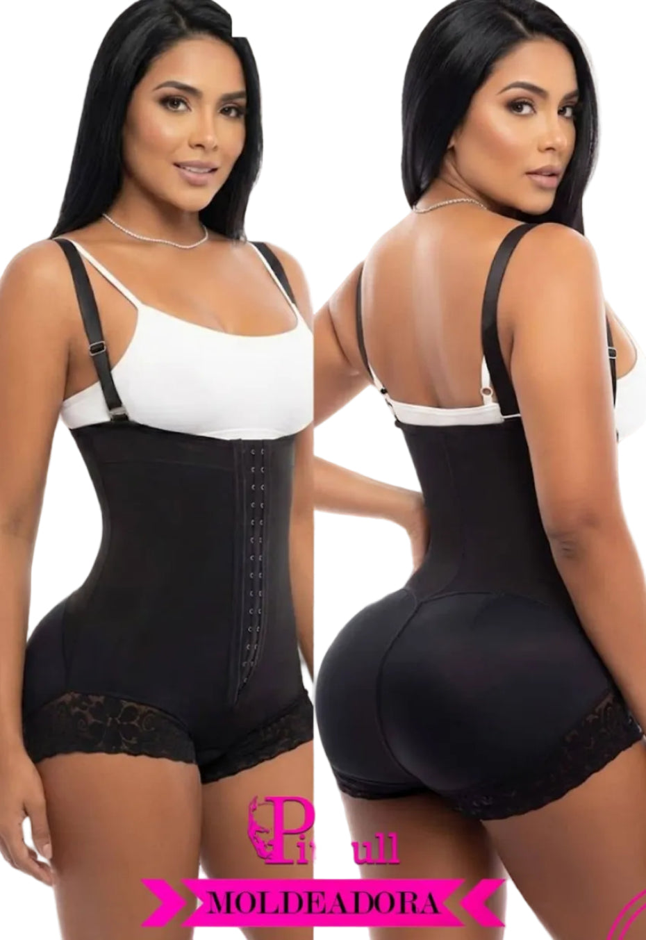 FAJA SHORT MOLDEADORA PITBULL BODY CACHETERO CON BROCHES AJUSTABLES  FP0412-2
