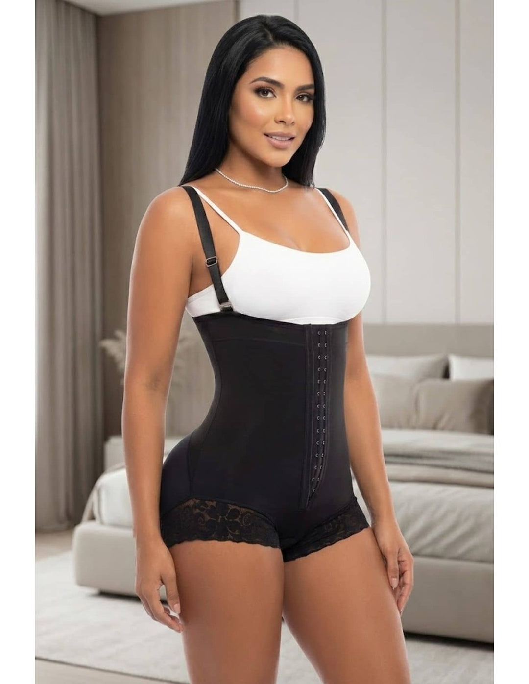 FAJA SHORT MOLDEADORA PITBULL BODY CACHETERO CON BROCHES AJUSTABLES  FP0412-2