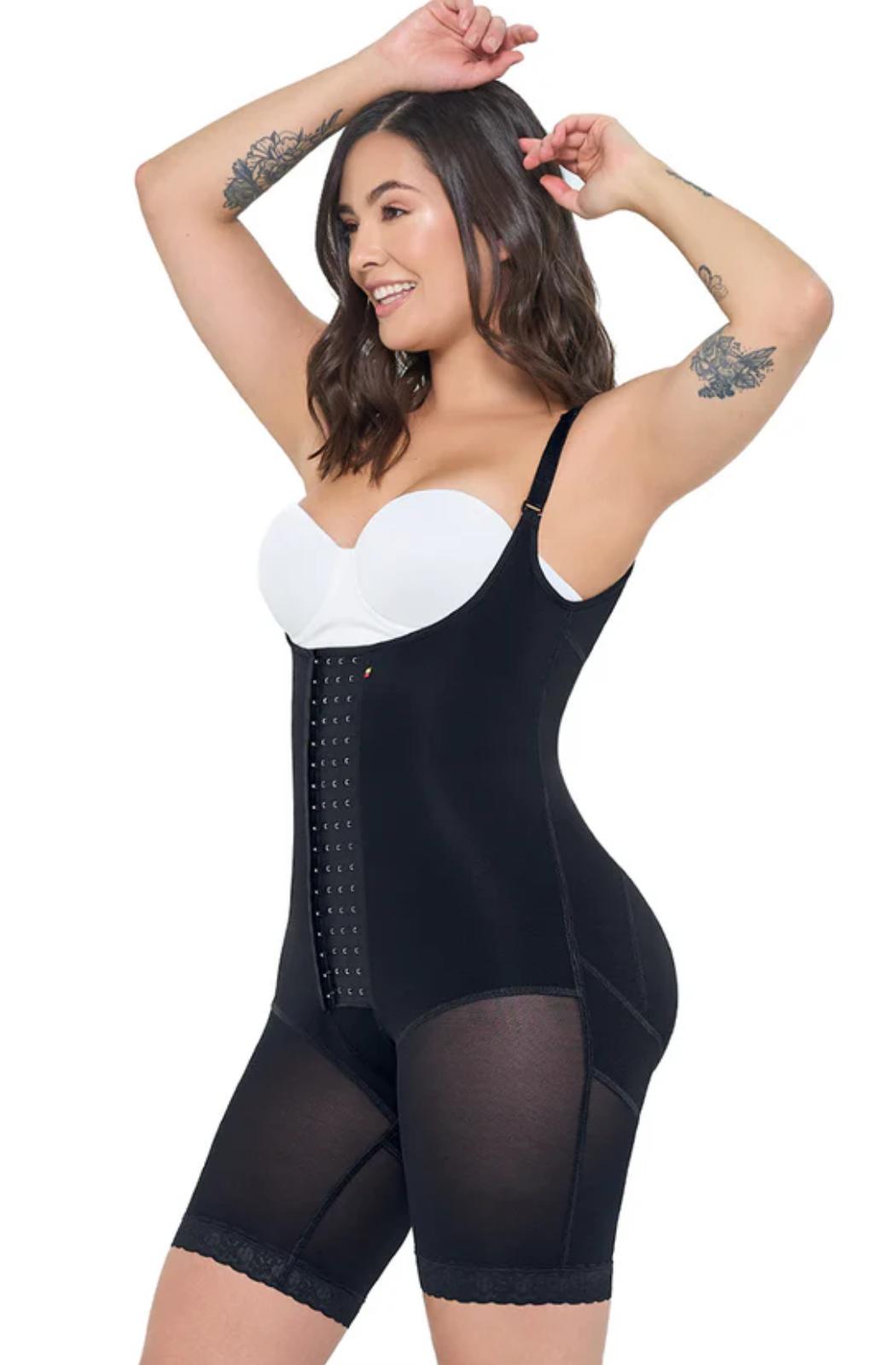 BEIGE PITBULL LIPOSCULPTURE GIRDLE ADJUSTABLE COLOMBIAN JOINT FAT BURNING