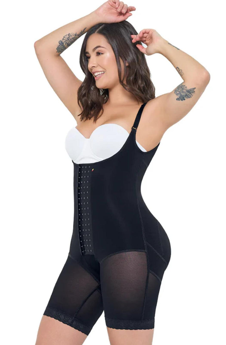 BEIGE PITBULL LIPOSCULPTURE GIRDLE ADJUSTABLE COLOMBIAN JOINT FAT BURNING