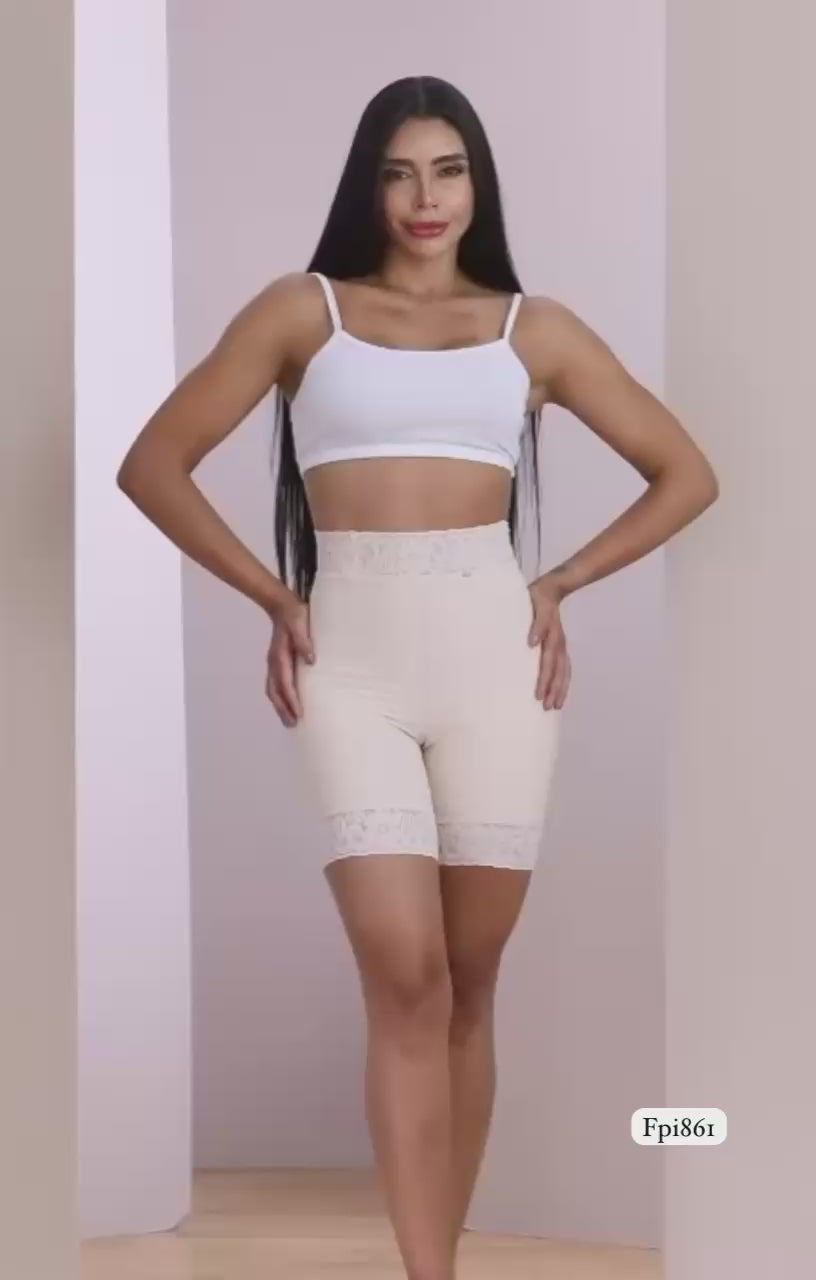 PITBULL SHAPING SHORT GIRDLE IN BLACK COLOR 100% COLOMBIAN GIRDLE WITH INVISIBLE SEAMS