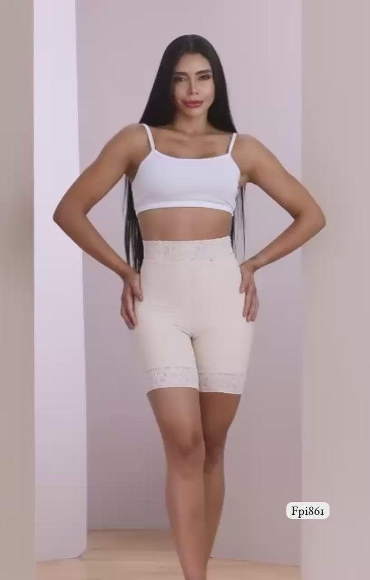 PITBULL SHAPING SHORT GIRDLE IN BLACK COLOR 100% COLOMBIAN GIRDLE WITH INVISIBLE SEAMS