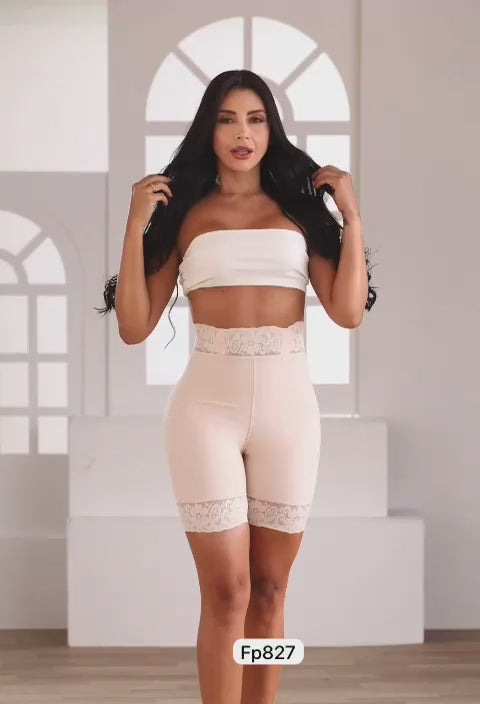 BEIGE PITBULL LIPOSCULPTURE GIRDLE ADJUSTABLE COLOMBIAN JOINT FAT BURNING