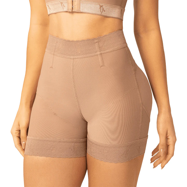 FAJA SHORT TALLE ALTO ESTILIZA CADERAS LEVANTA GLUTEOS  MELI BELT