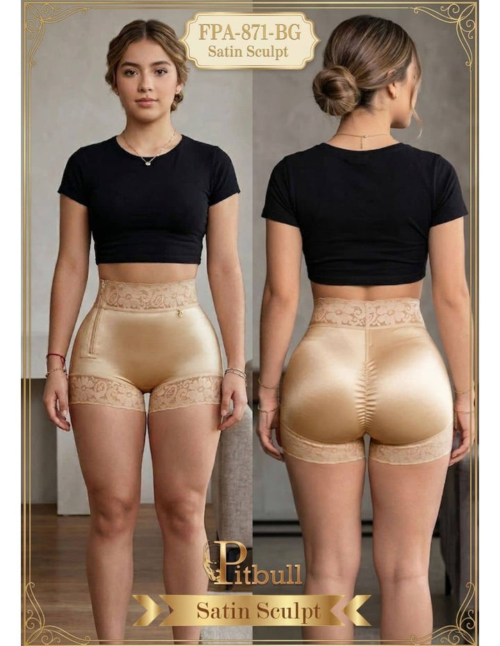 FAJA SHORT PITBULL ULTRA LIFT VIENTRE PLANO EFECTO INVISIBLE LEVANTA GLUTEOS FPA871