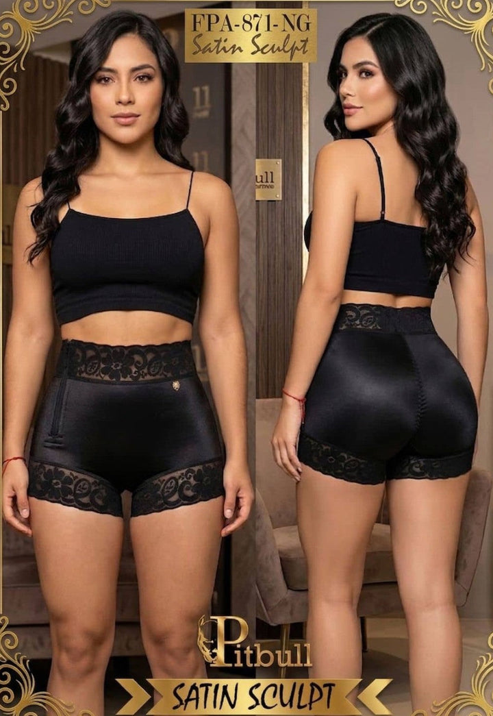 FAJA SHORT PITBULL ULTRA LIFT VIENTRE PLANO EFECTO INVISIBLE LEVANTA GLUTEOS FPA871