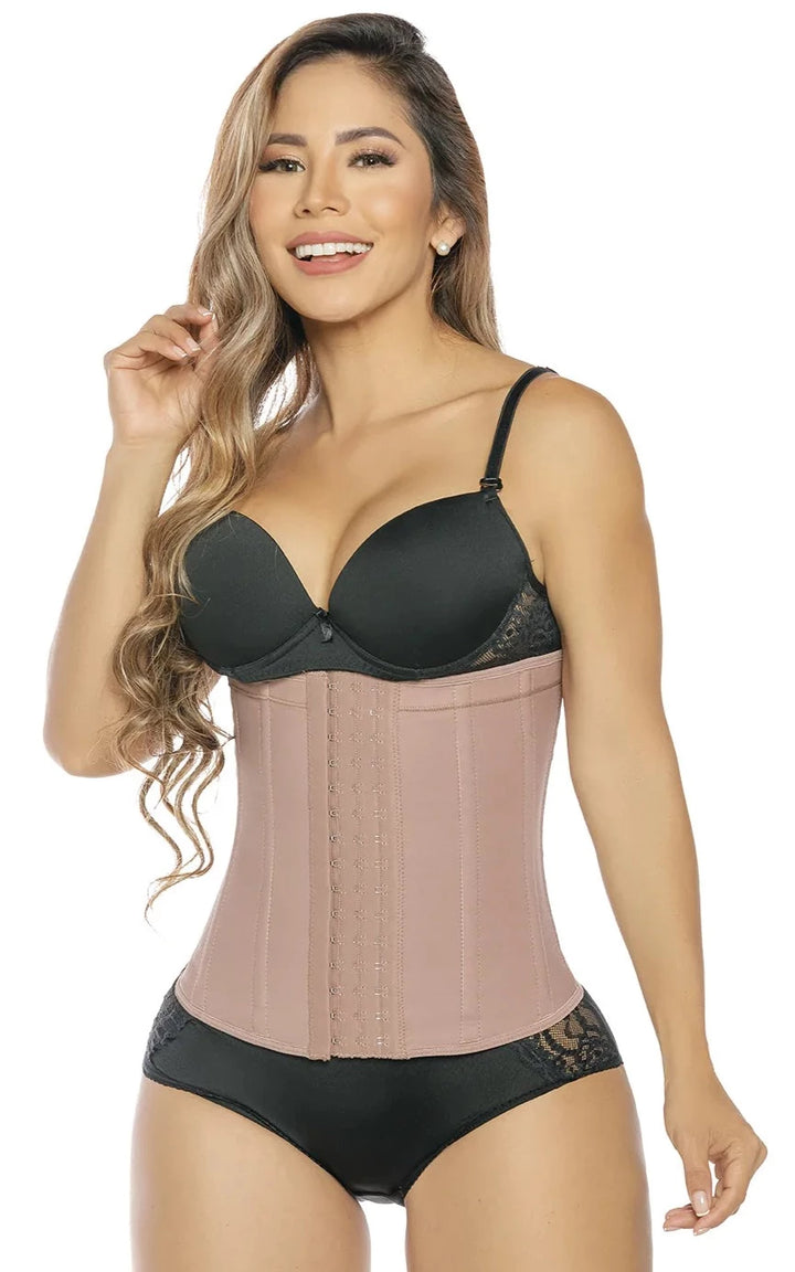 SALOME GIRDLE COLOMBIAN REDUCER WAISTBAND WITH HOURGLASS EFFECT CLASP CLOSURE