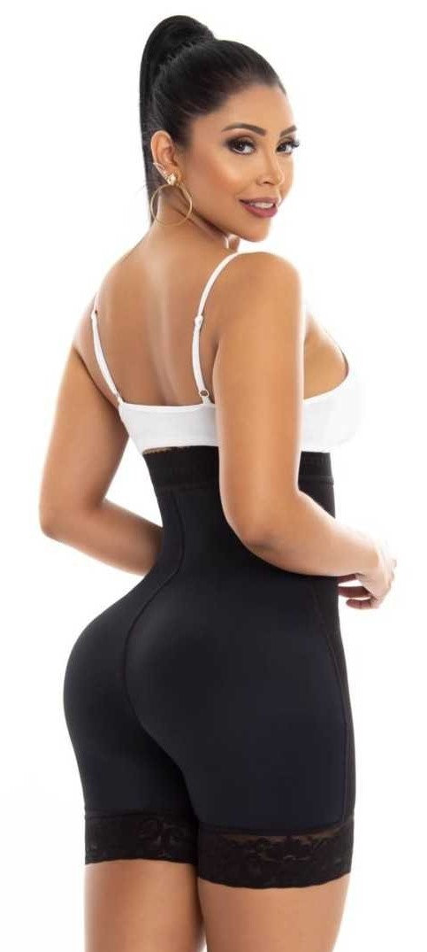 PITBULL SHAPING SHORT GIRDLE IN BLACK COLOR 100% COLOMBIAN GIRDLE WITH INVISIBLE SEAMS